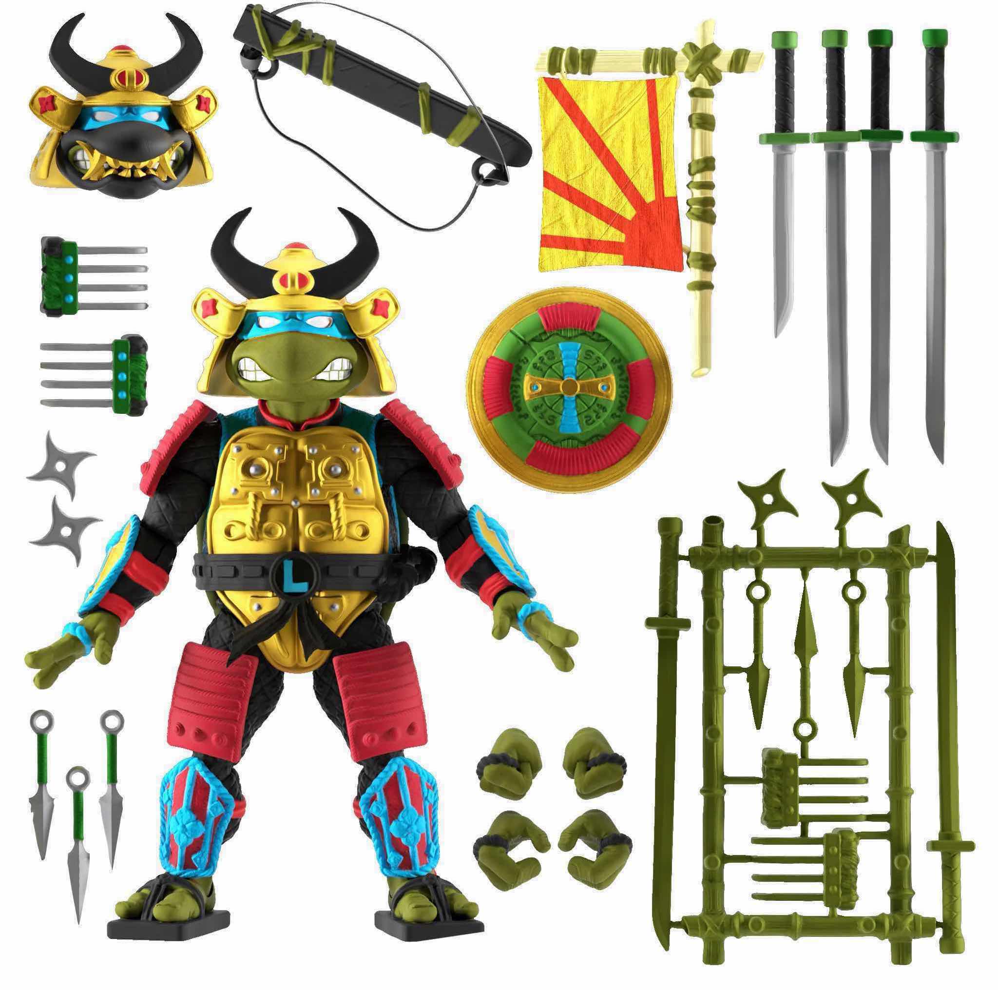 Photo 3 of NEW SUPER 7 ULTIMATES ACTION FIGURE & ACCESSORIES, TEENAGE MUTANT NINJA TURTLES SEWER SAMURAI LEONARDO 