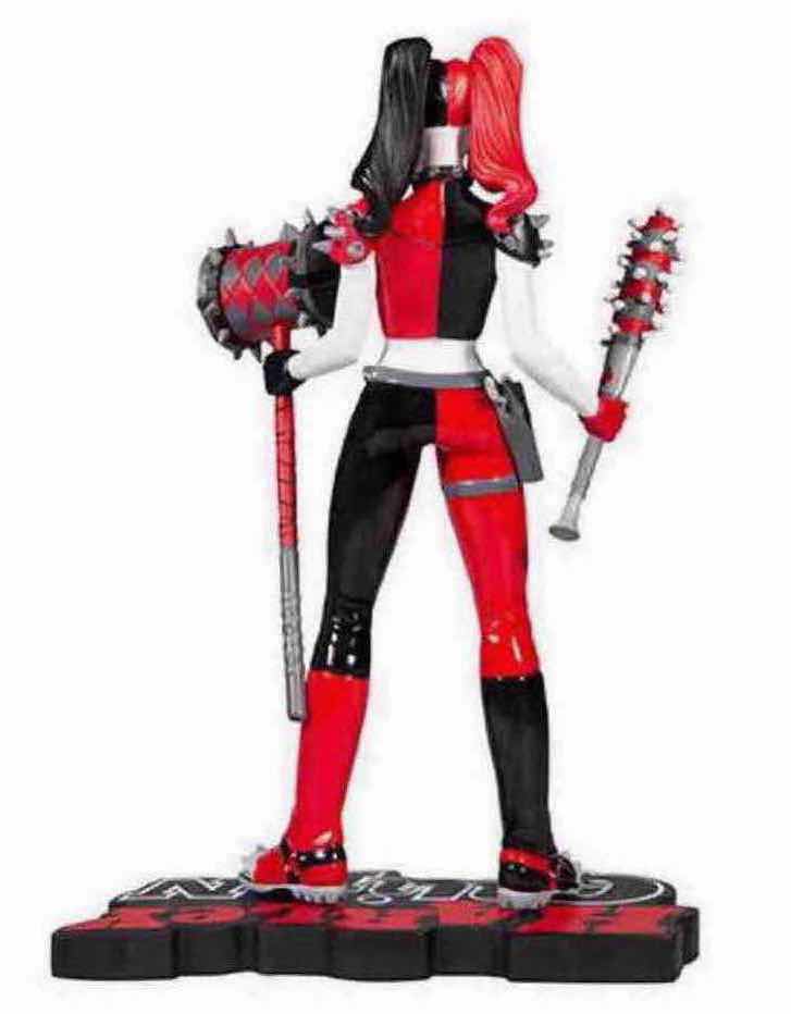 Photo 2 of BRAND NEW MCFARLANE TOYS DC DIRECT HARLEY QUINN RED, WHITE & BLACK 7” RESIN STATUE BY AMANDA CONNER, NUMBERED LIMITED EDITION 