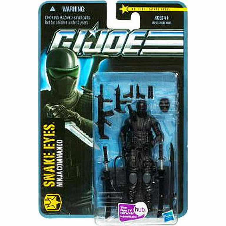 Photo 1 of NEW HASBRO G.I. JOE THE PURSUIT OF COBRA ACTION FIGURE, NO. 1011 SNAKE EYES NINJA COMMANDO (PROTECTIVE PLASTIC CASE INCLUDED)