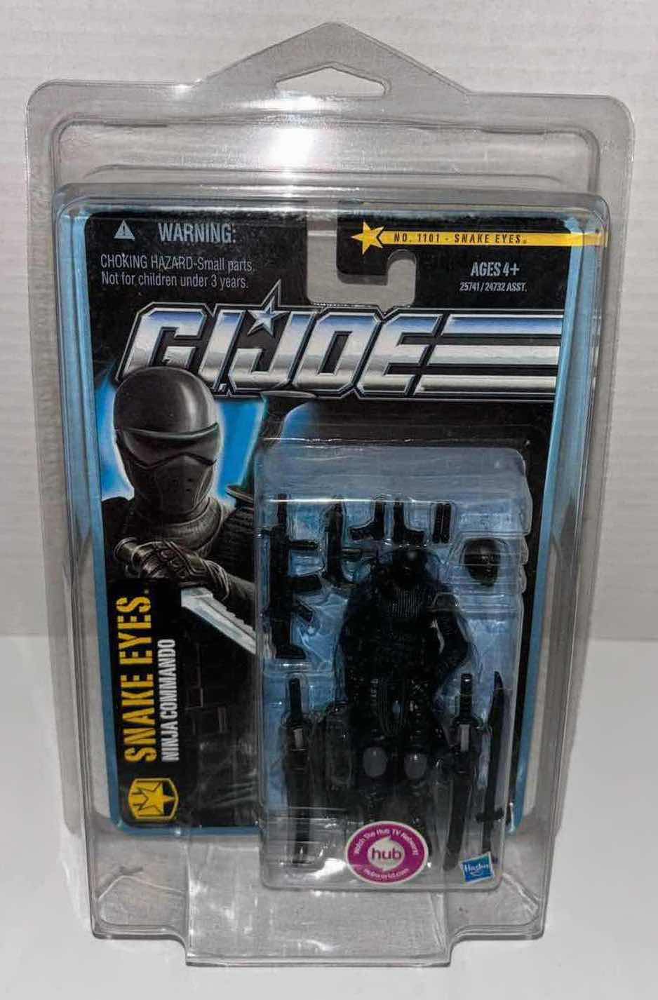 Photo 3 of NEW HASBRO G.I. JOE THE PURSUIT OF COBRA ACTION FIGURE, NO. 1011 SNAKE EYES NINJA COMMANDO (PROTECTIVE PLASTIC CASE INCLUDED)