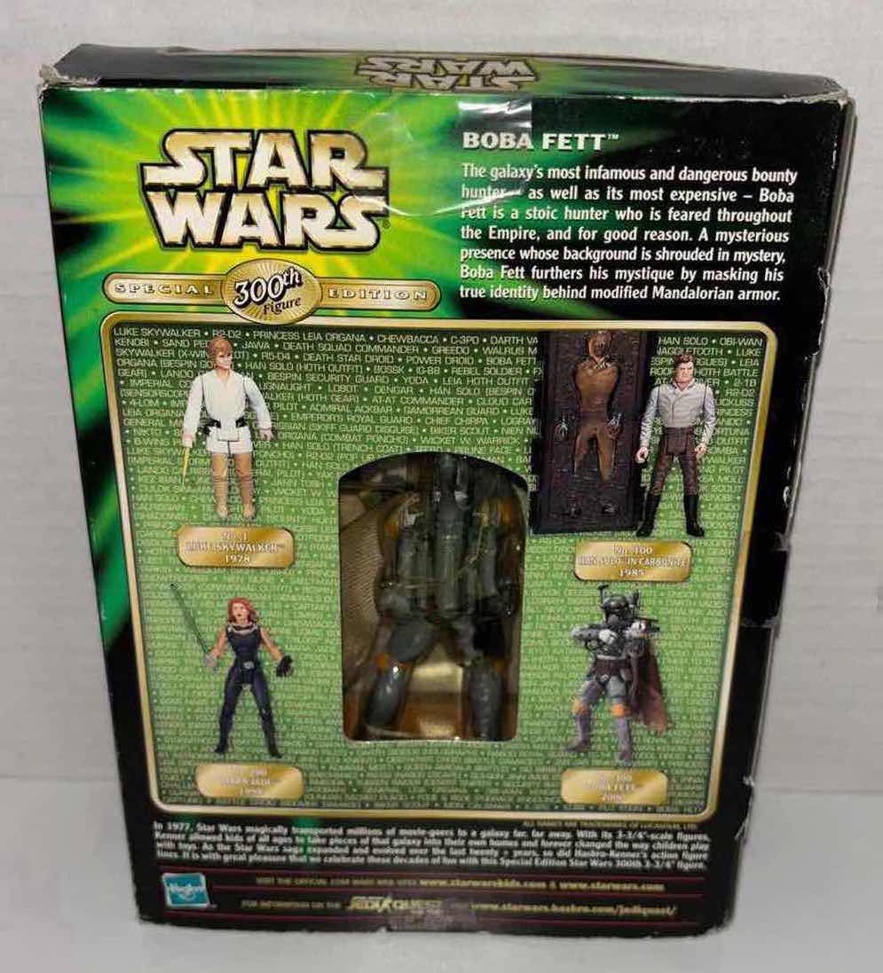 Photo 5 of HASBRO STAR WARS 2000 SPECIAL EDITION 300TH FIGURE “BOBA FETT” W ROCKET-FIRING BACKPACK, 3.75”