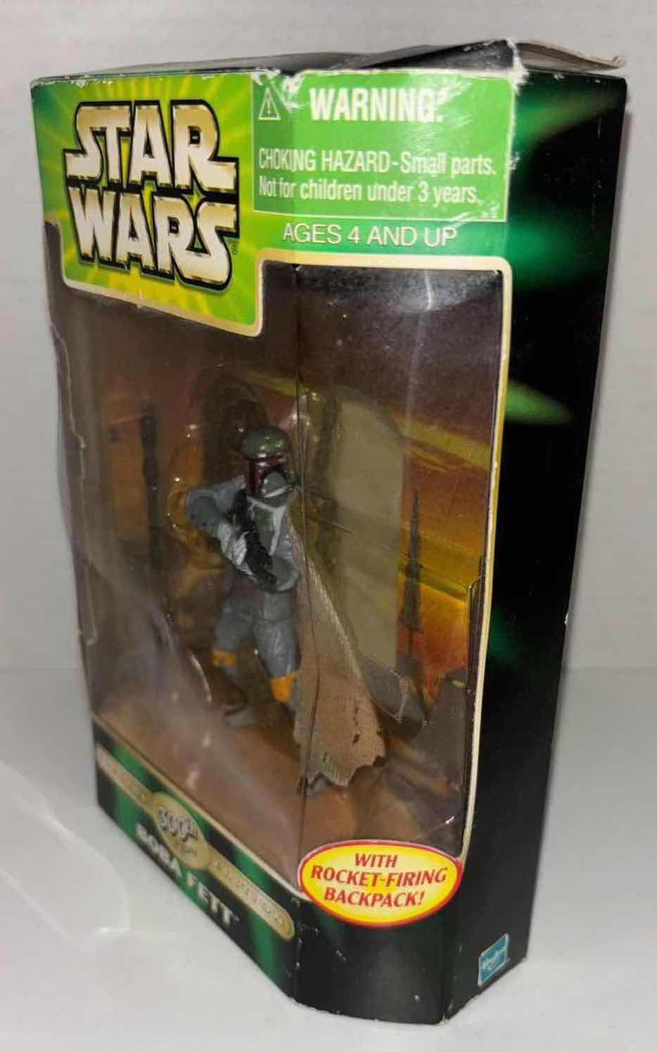 Photo 3 of HASBRO STAR WARS 2000 SPECIAL EDITION 300TH FIGURE “BOBA FETT” W ROCKET-FIRING BACKPACK, 3.75”