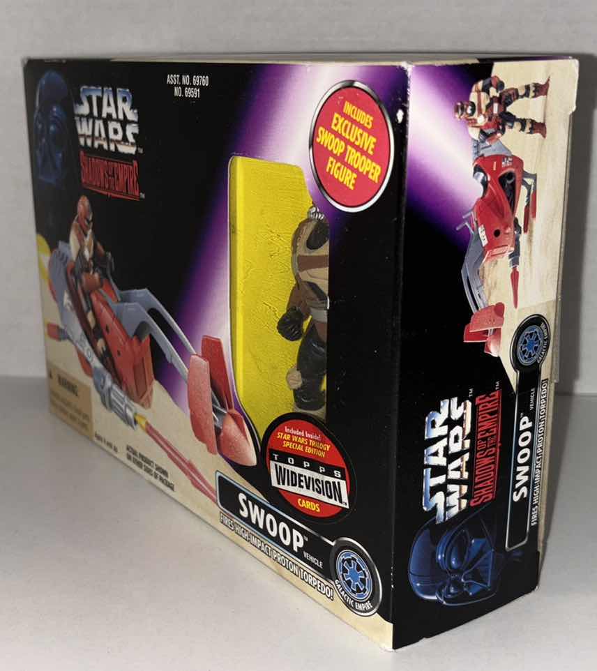 Photo 4 of NEW KENNER STAR WARS SHADOWS OF THE EMPIRE SWOOP VEHICLE & TROOPER ACTION FIGURE, 1996 