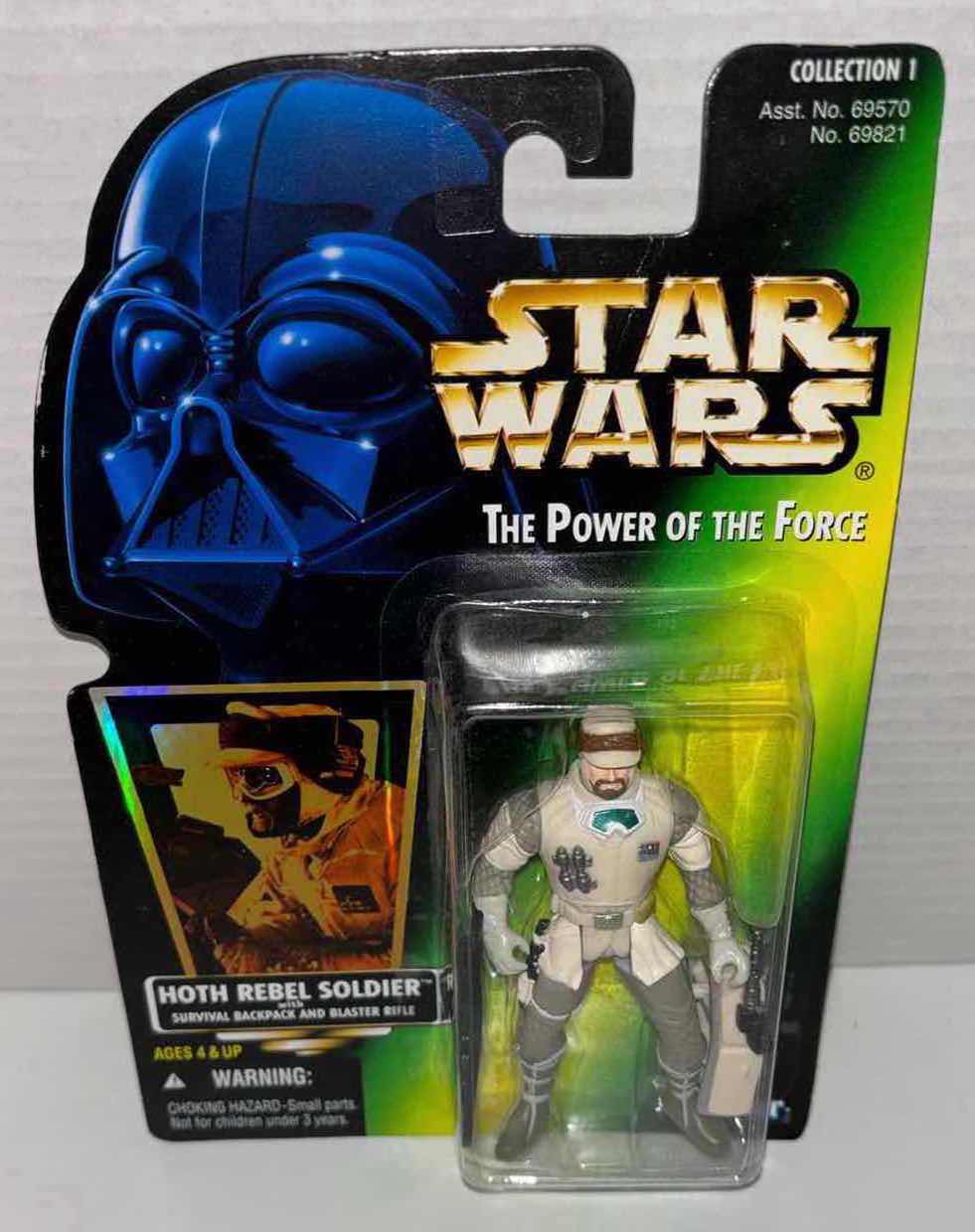 Photo 1 of NEW KENNER STAR WARS THE POWER OF THE FORCE ACTION FIGURE, HOTH REBEL SOLDIER W SURVIVAL BACKPACK & BLASTER RIFLE