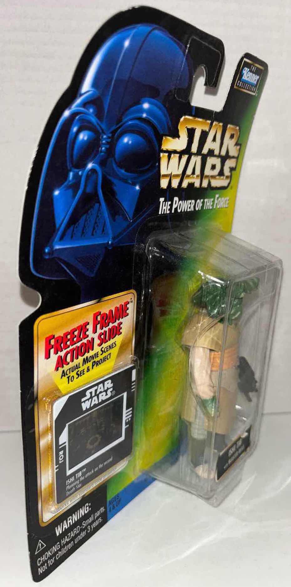 Photo 2 of NEW KENNER STAR WARS THE POWER OF THE FORCE ACTION FIGURE, ISHI TIB W BLASTER RIFLE & FREEZE FRAME ACTION SLIDE