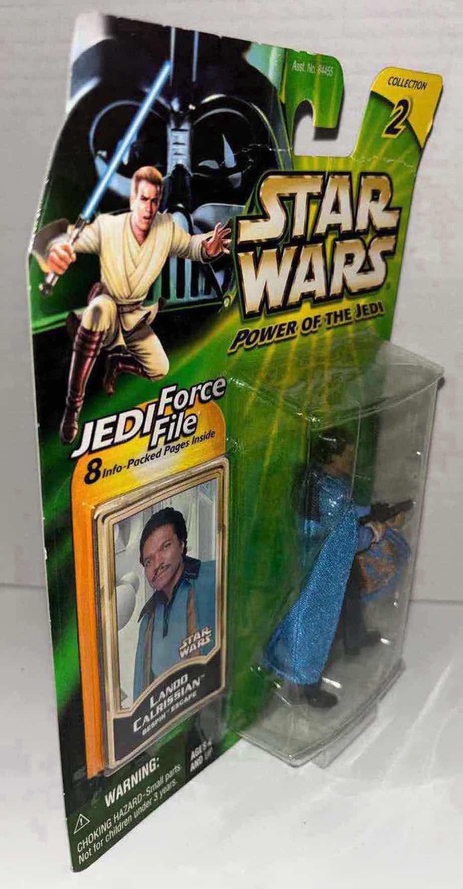 Photo 2 of NEW HASBRO STAR WARS POWER OF THE JEDI ACTION FIGURE, LANDO CALRISSIAN & JEDI FORCE FILE