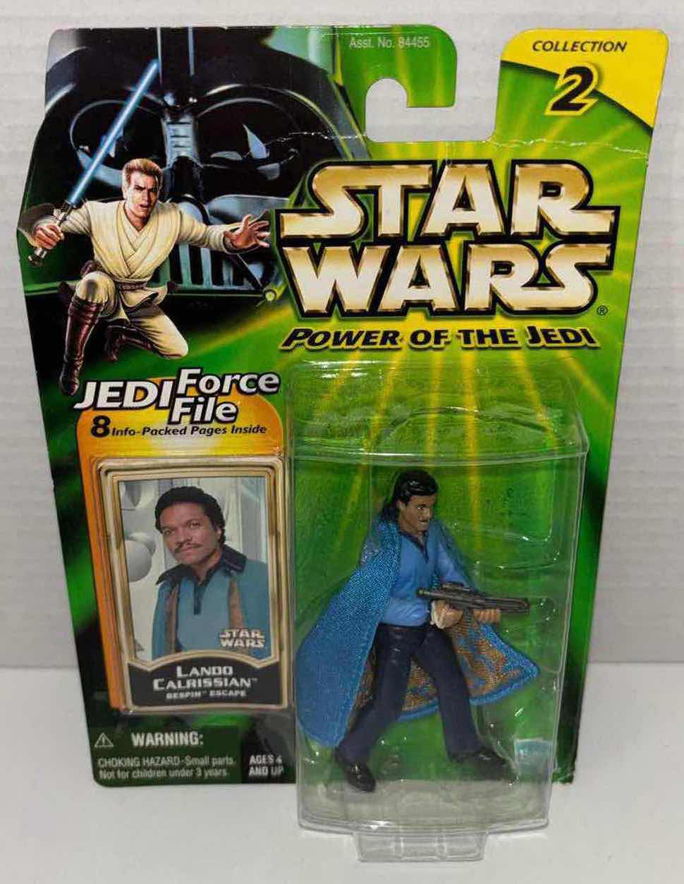 Photo 1 of NEW HASBRO STAR WARS POWER OF THE JEDI ACTION FIGURE, LANDO CALRISSIAN & JEDI FORCE FILE