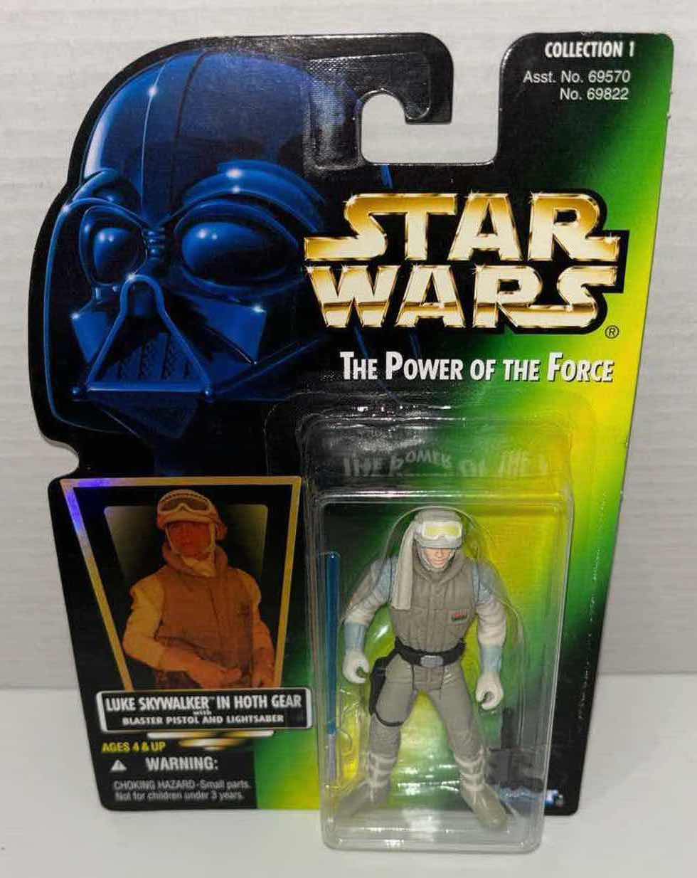 Photo 1 of NEW KENNER STAR WARS THE POWER OF THE FORCE ACTION FIGURE, LUKE SKYWALKER IN HOTH GEAR W BLASTER PISTOL & LIGHTSABER