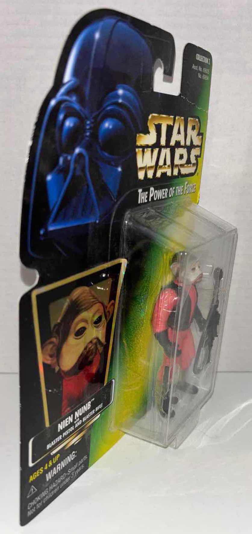 Photo 2 of NEW KENNER STAR WARS THE POWER OF THE FORCE ACTION FIGURE, NIEN NUNB W BLASTER PISTOL & BLASTER RIFLE