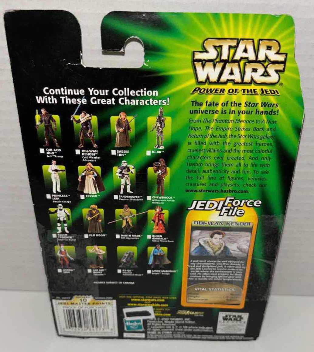 Photo 1 of NEW HASBRO STAR WARS POWER OF THE JEDI ACTION FIGURE, OBI-WAN KENOBI & JEDI FORCE FILE