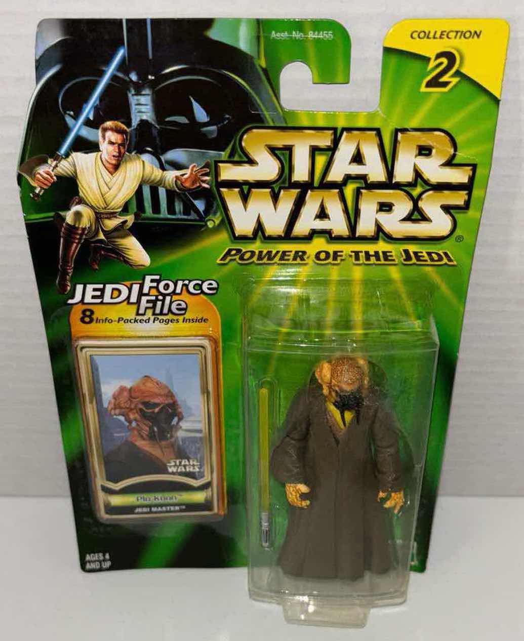 Photo 1 of NEW HASBRO STAR WARS POWER OF THE JEDI ACTION FIGURE, PLO KOON & JEDI FORCE FILE