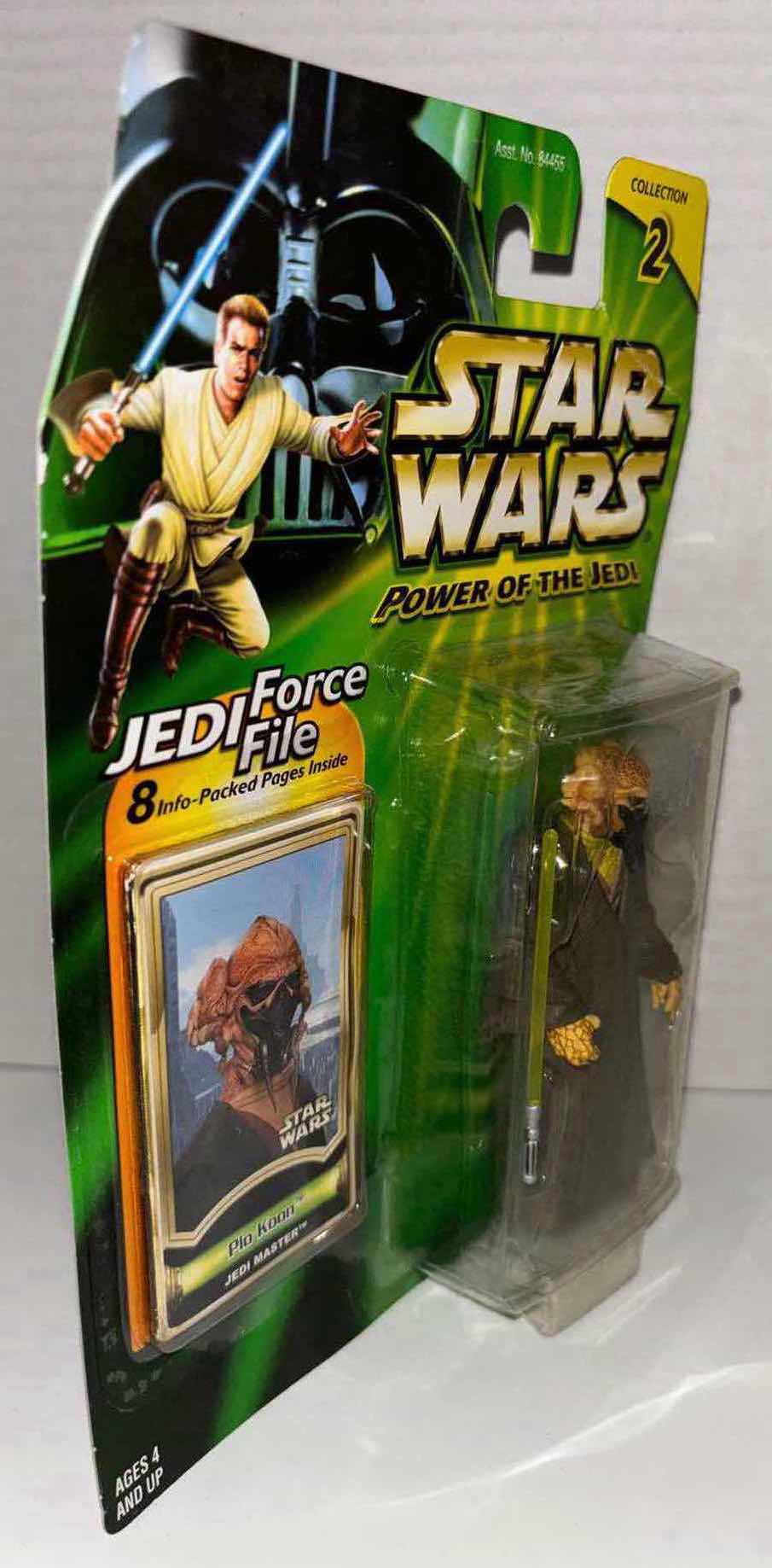 Photo 2 of NEW HASBRO STAR WARS POWER OF THE JEDI ACTION FIGURE, PLO KOON & JEDI FORCE FILE
