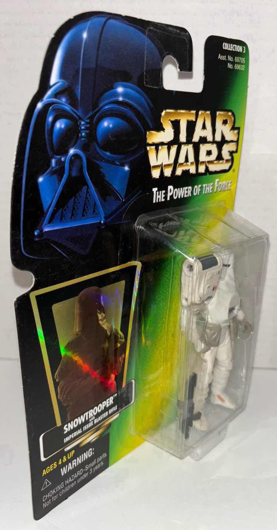 Photo 2 of NEW KENNER STAR WARS POWER OF THE FORCE ACTION FIGURE, SNOWTROOPER W IMPERIAL ISSUE BLASTER RIFLE