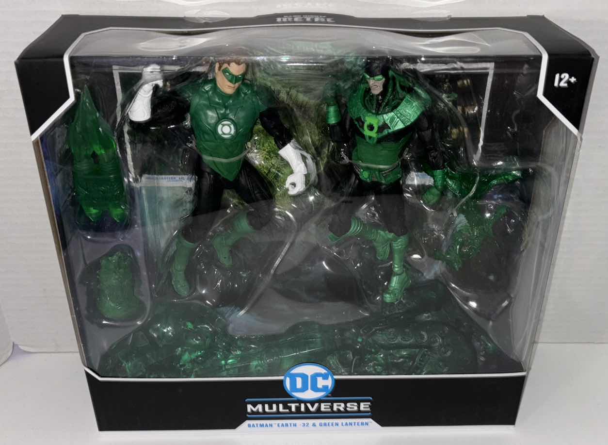 Photo 1 of NEW MCFARLANE TOYS DC MULTIVERSE ACTION FIGURE 2-PACK, DARK KNIGHTS METAL “BATMAN EARTH -32 & GREEN LANTERN”