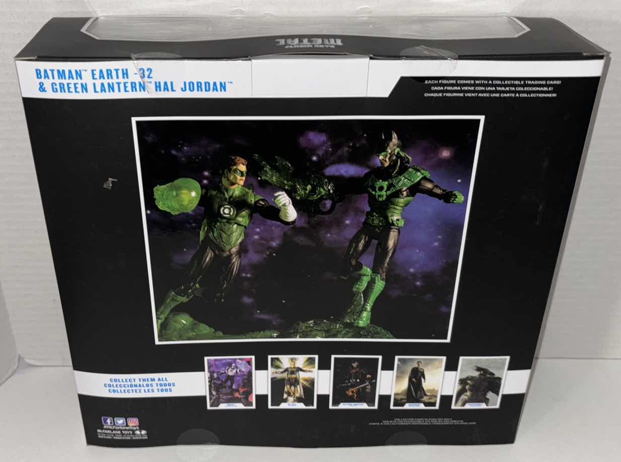 Photo 3 of NEW MCFARLANE TOYS DC MULTIVERSE ACTION FIGURE 2-PACK, DARK KNIGHTS METAL “BATMAN EARTH -32 & GREEN LANTERN”