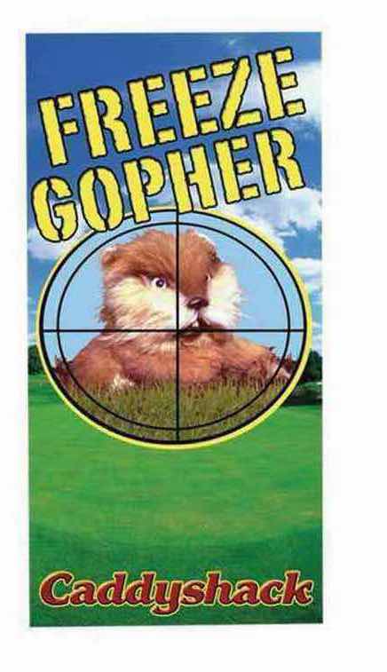 Photo 1 of BRAND NEW FACTORY ENTERTAINMENT CADDYSHACK “FREEZE GOPHER” 30” x 60” TOWEL