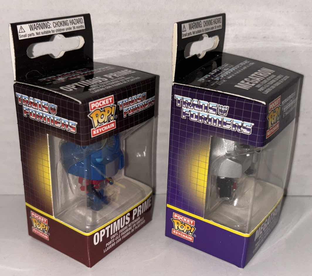 Photo 3 of NEW FUNKO POP! POCKET KEYCHAIN 2-PACK, TRANSFORMERS “OPTIMUS PRIME” & “MEGATRON”