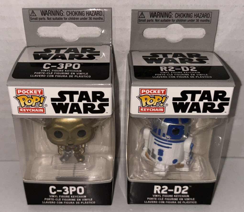 Photo 2 of NEW FUNKO POP! POCKET KEYCHAIN 2-PACK, STAR WARS “C-3PO” & “R2-D2”