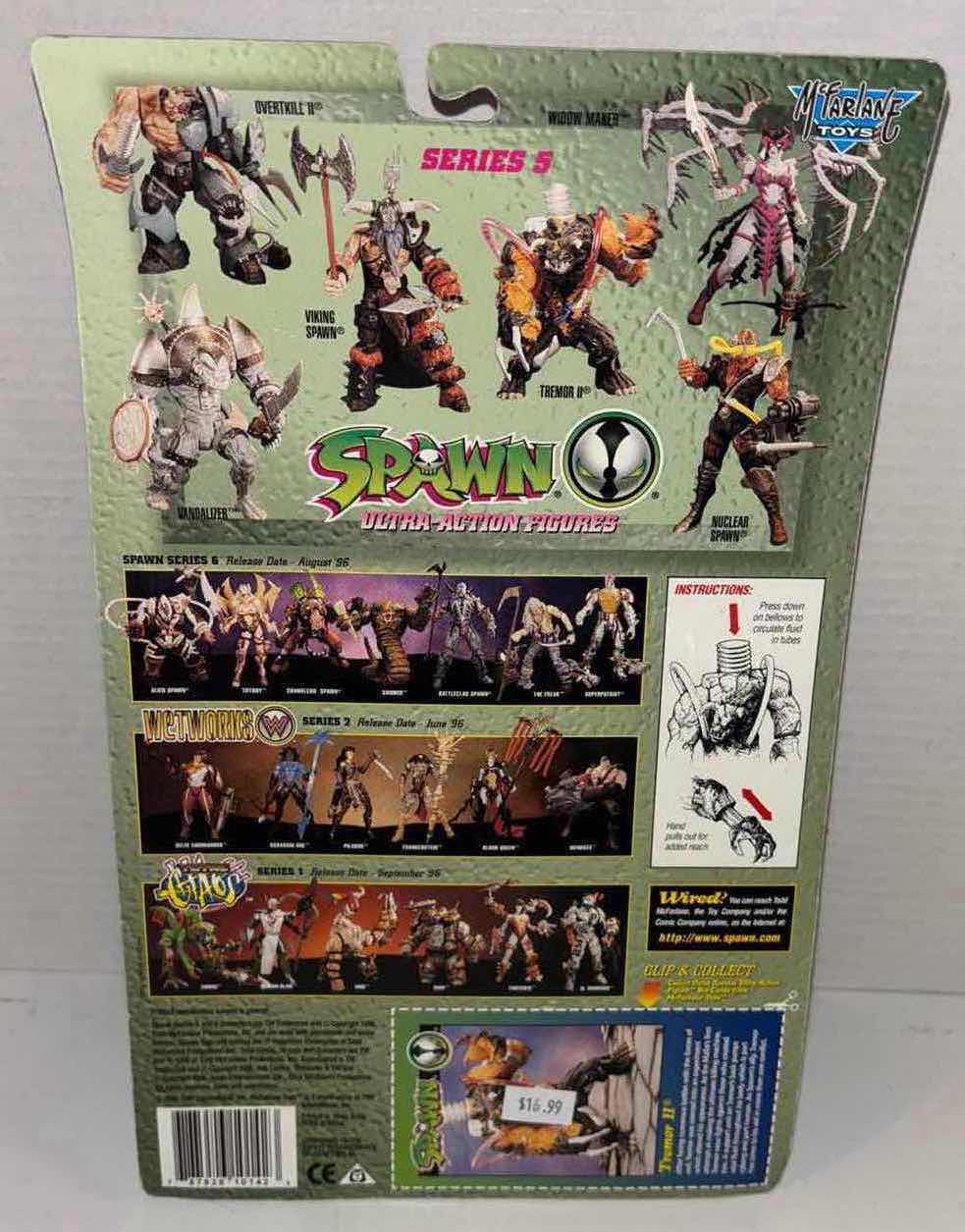 Photo 6 of NEW MCFARLANE TOYS 1996 SPAWN ULTRA-ACTION FIGURE “TREMOR II”