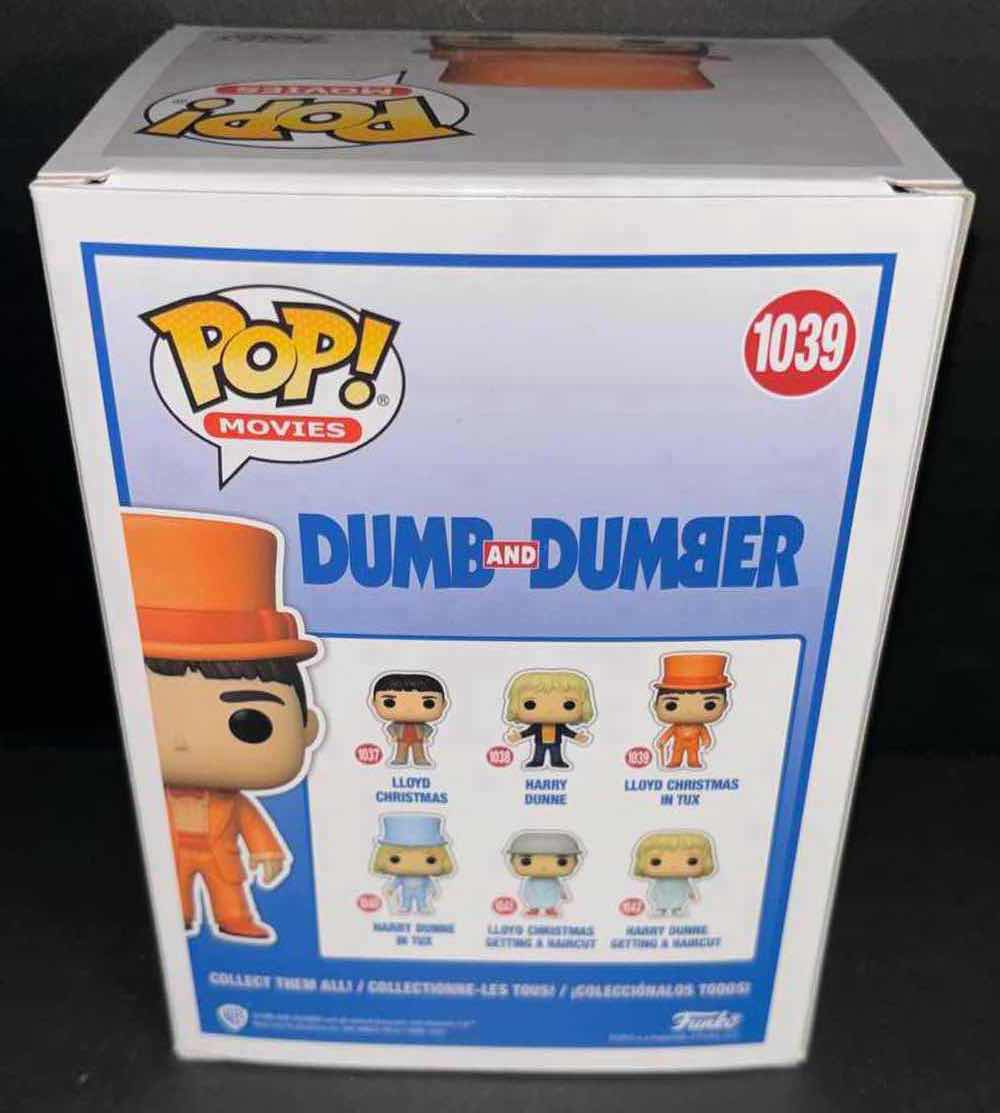 Photo 4 of NEW FUNKO POP! MOVIES DUMB AND DUMBER #1039 LLOYD CHRISTMAS IN TUX