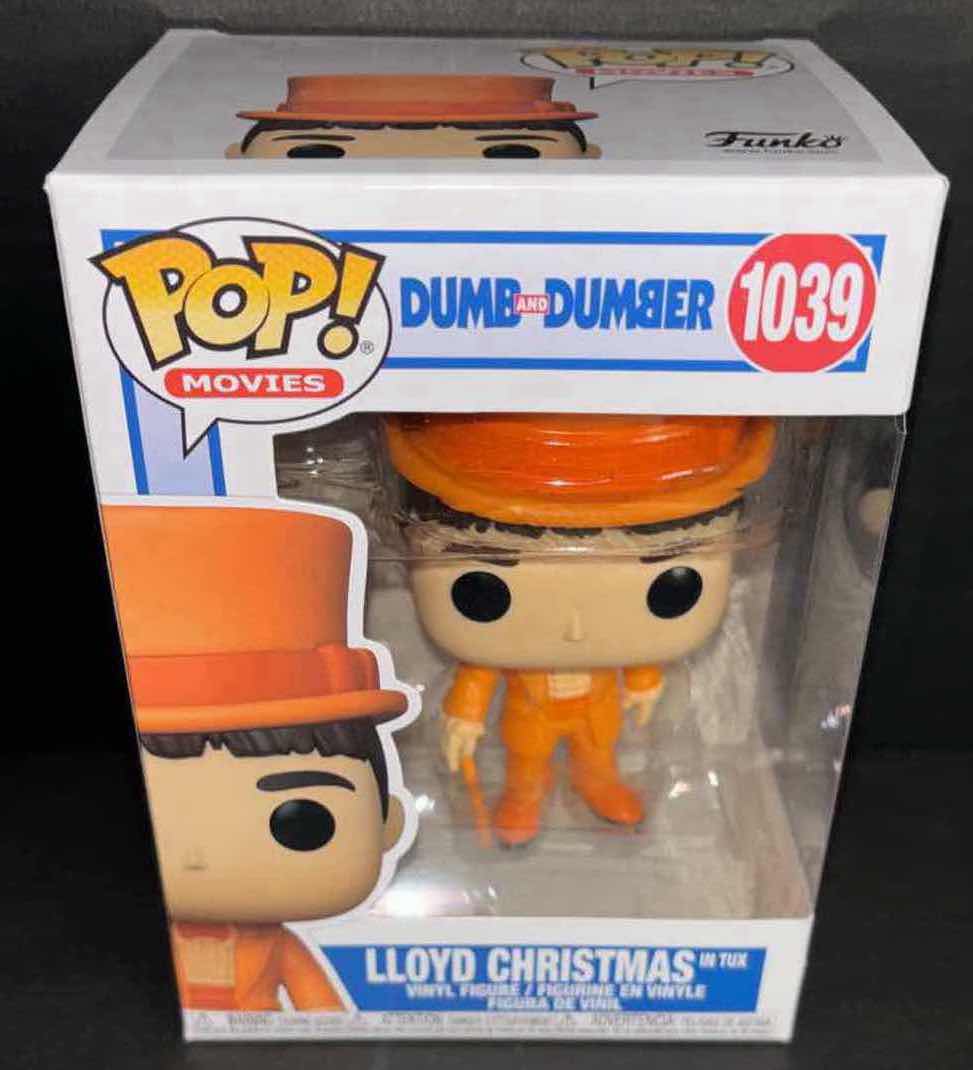Photo 2 of NEW FUNKO POP! MOVIES DUMB AND DUMBER #1039 LLOYD CHRISTMAS IN TUX