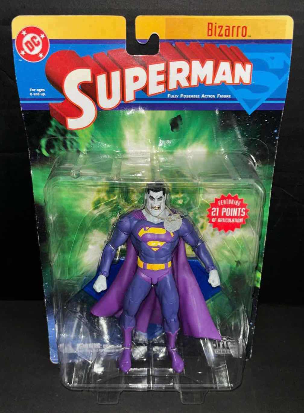 Photo 2 of DC DIRECT 2003 FULLY POSEABLE SUPERMAN ACTION FIGURE “BIZARRO”