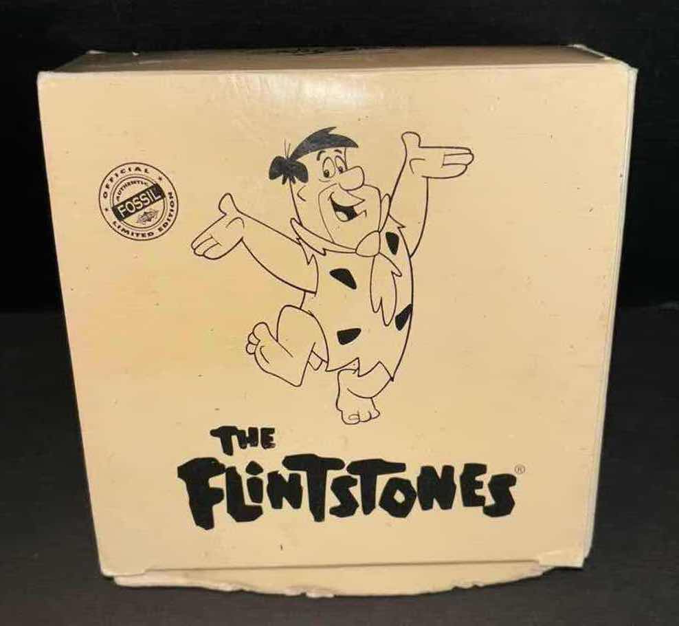 Photo 4 of VINTAGE THE FLINTSTONES 1993 HANNA-BARBERA PRODUCTIONS “FRED & BARNEY” LIMITED EDITION FOSSIL WATCH (PROTECTIVE FILM ON WATCH)