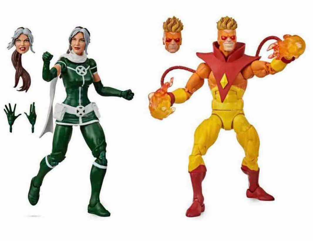 Photo 1 of NEW HASBRO MARVEL LEGENDS SERIES 2-PACK ACTION FIGURE SET W ACCESSORIES “MARVEL’S ROGUE & MARVEL’S PYRO”