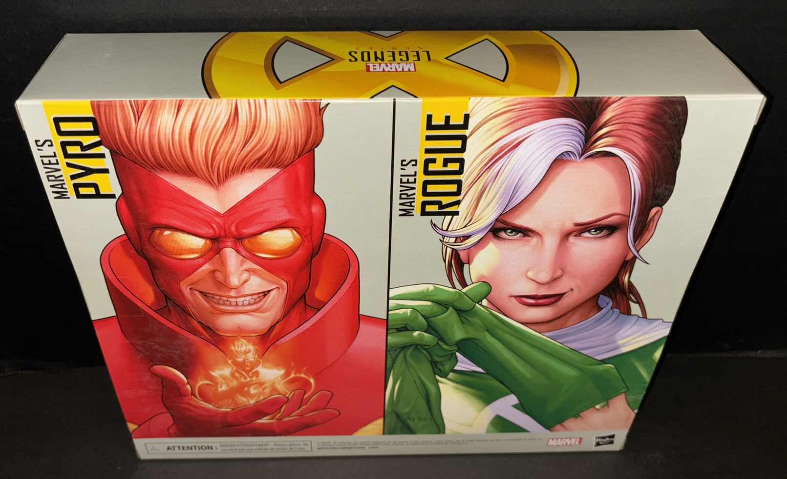 Photo 1 of NEW HASBRO MARVEL LEGENDS SERIES 2-PACK ACTION FIGURE SET W ACCESSORIES “MARVEL’S ROGUE & MARVEL’S PYRO”