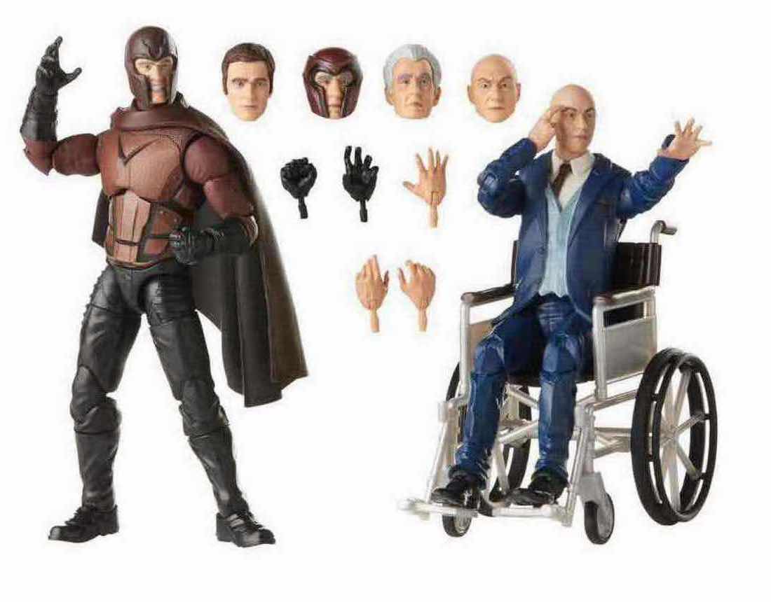 Photo 1 of NEW HASBRO MARVEL LEGENDS SERIES 2-PACK ACTION FIGURE SET W ACCESSORIES “MAGNETO & PROFESSOR X”