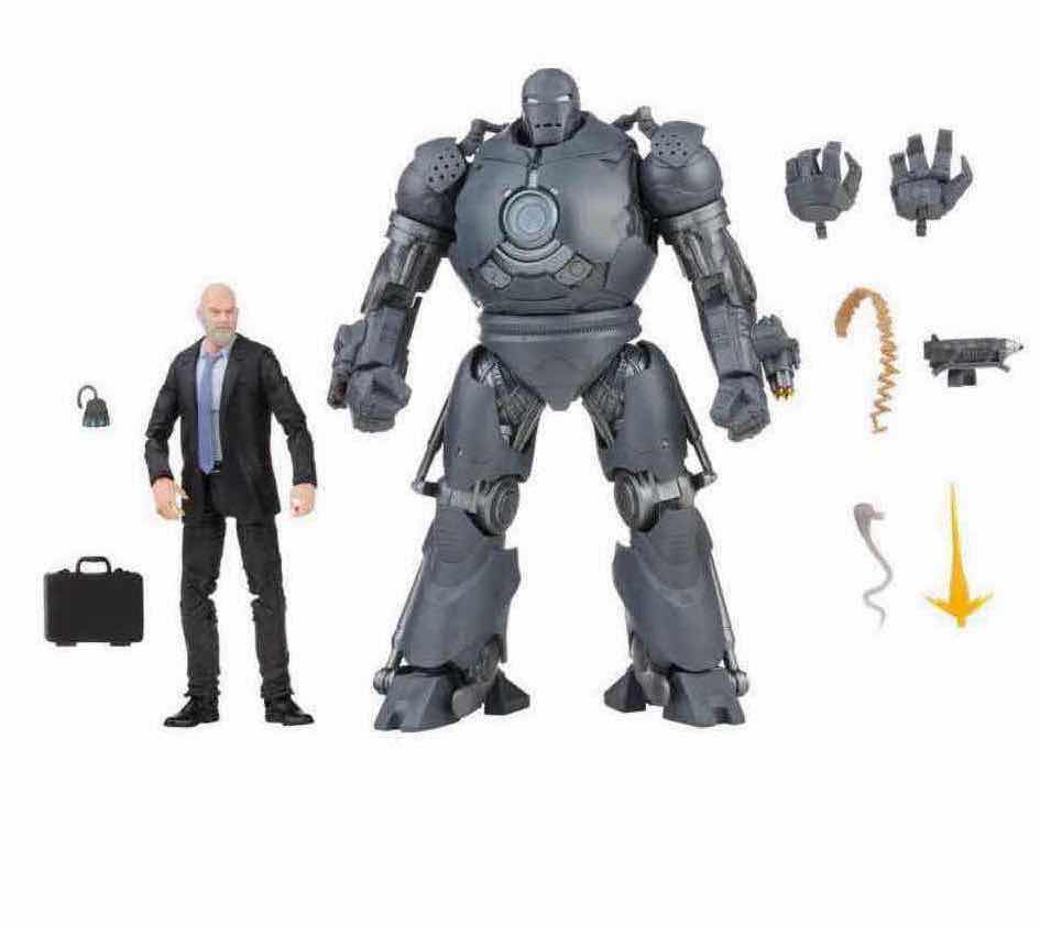 Photo 1 of NEW HASBRO MARVEL IRON MAN LEGEND SERIES THE INFINITY SAGA 2-PACK ACTION FIGURE SET “OBADIAH STANE & IRON MONGER”