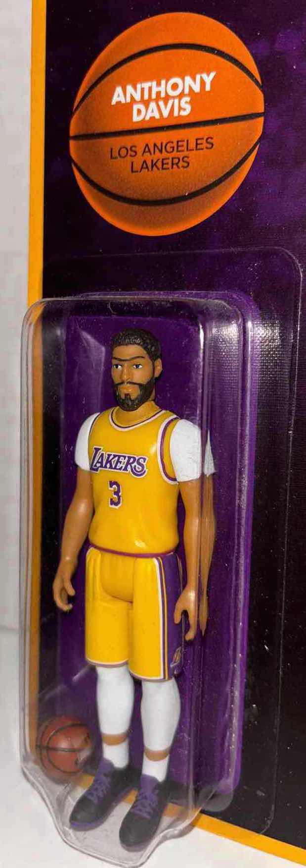 Photo 2 of NEW SUPER7 SUPERSPORTS NBA BASKETBALL SUPERSTARS REACTION FIGURE #3 LOS ANGELES LAKERS “ANTHONY DAVIS”
