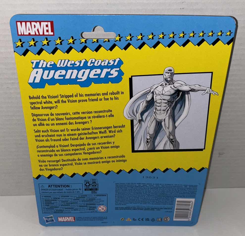 Photo 3 of NEW HASBRO MARVEL RETRO ACTION FIGURE & ACCESSORIES, THE WEST COAST AVENGERS “THE VISION”