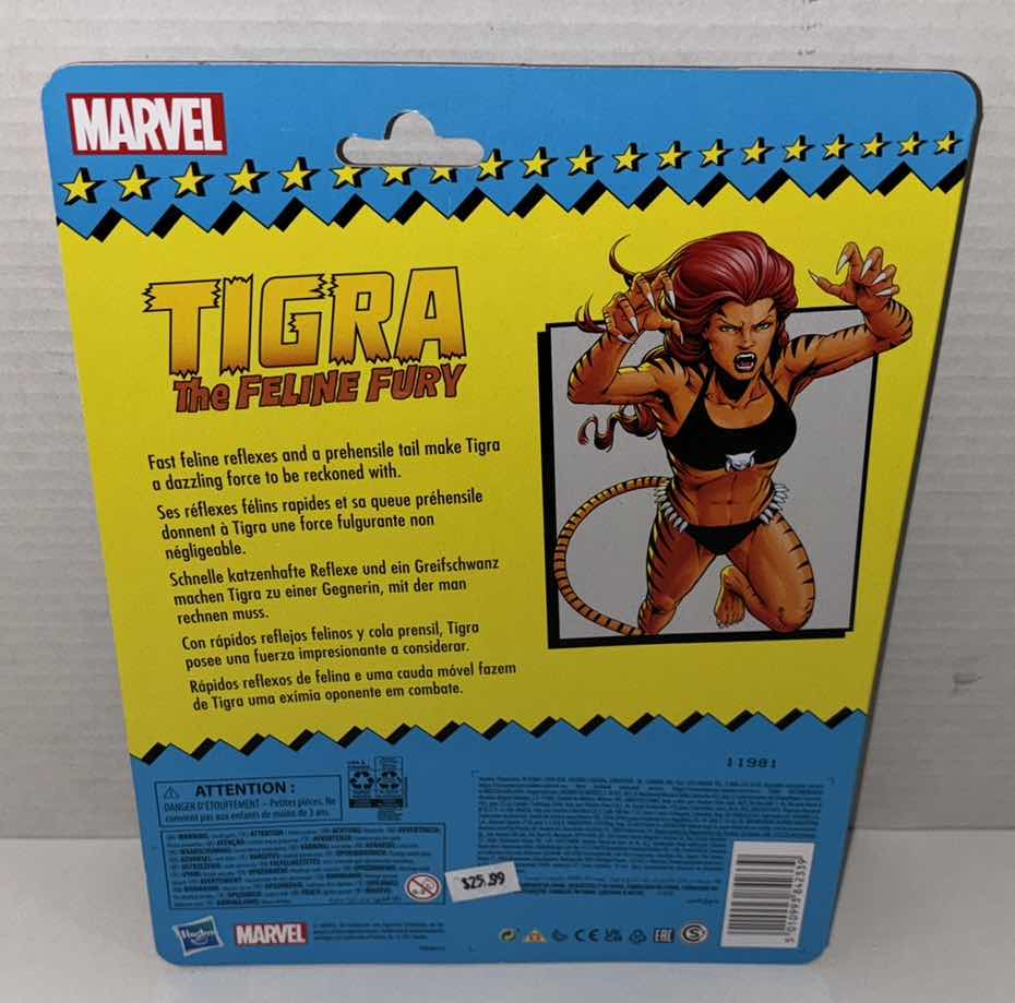 Photo 3 of NEW HASBRO MARVEL RETRO ACTION FIGURE & ACCESSORIES, THE FELINE FURY “TIGRA”