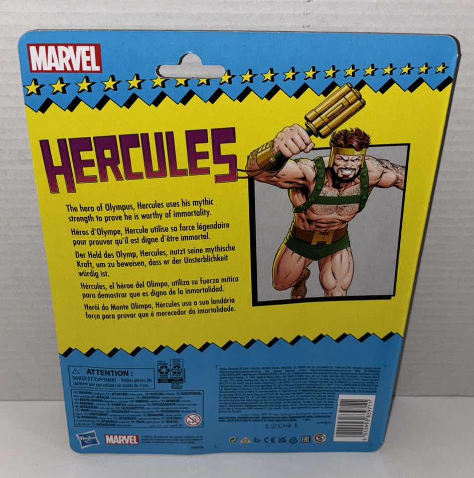 Photo 1 of NEW HASBRO MARVEL RETRO ACTION FIGURE & ACCESSORIES, “HERCULES”