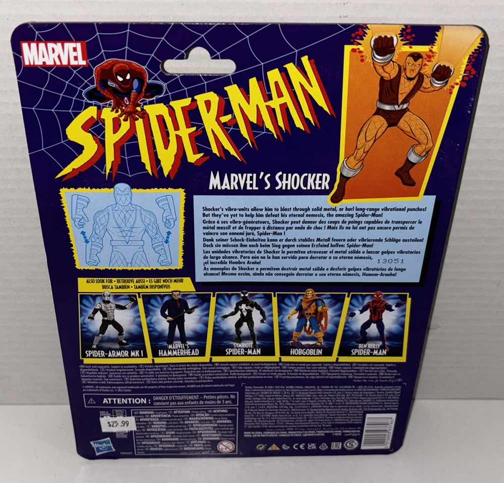 Photo 3 of NEW HASBRO MARVEL COMICS RETRO ACTION FIGURE & ACCESSORIES, SPIDER-MAN “MARVEL’S SHOCKER”