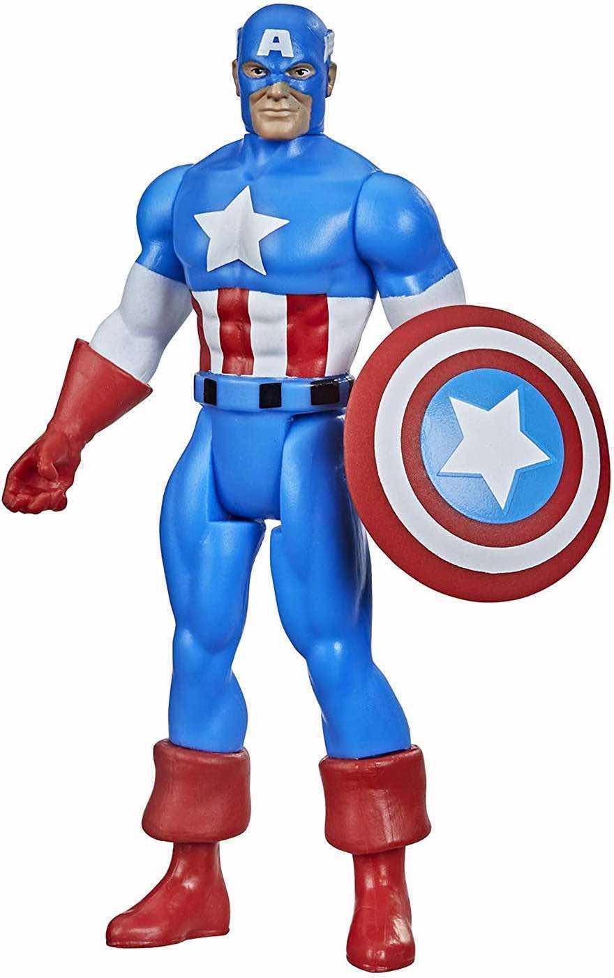 Photo 1 of NEW HASBRO KENNER MARVEL LEGENDS RETRO 3.75” ACTION FIGURE, “CAPTAIN AMERICA”