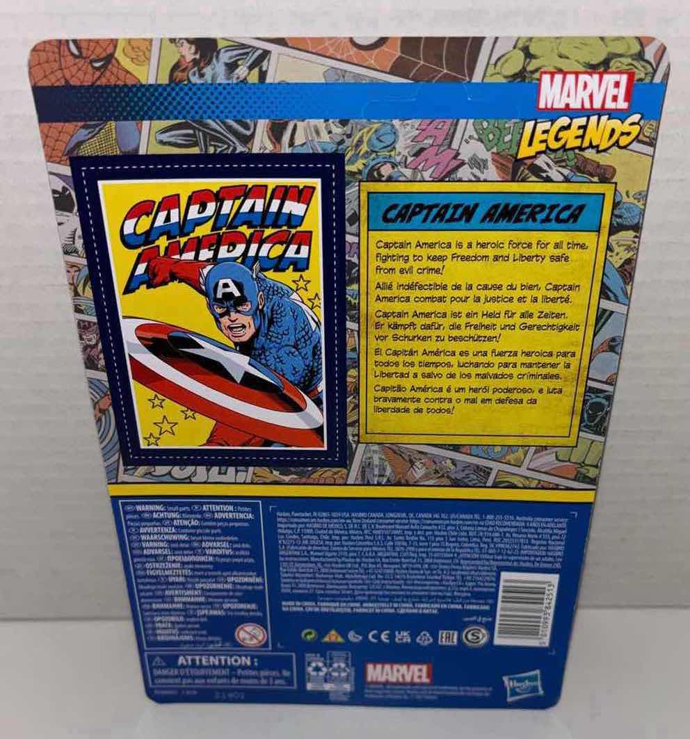 Photo 3 of NEW HASBRO KENNER MARVEL LEGENDS RETRO 3.75” ACTION FIGURE, “CAPTAIN AMERICA”