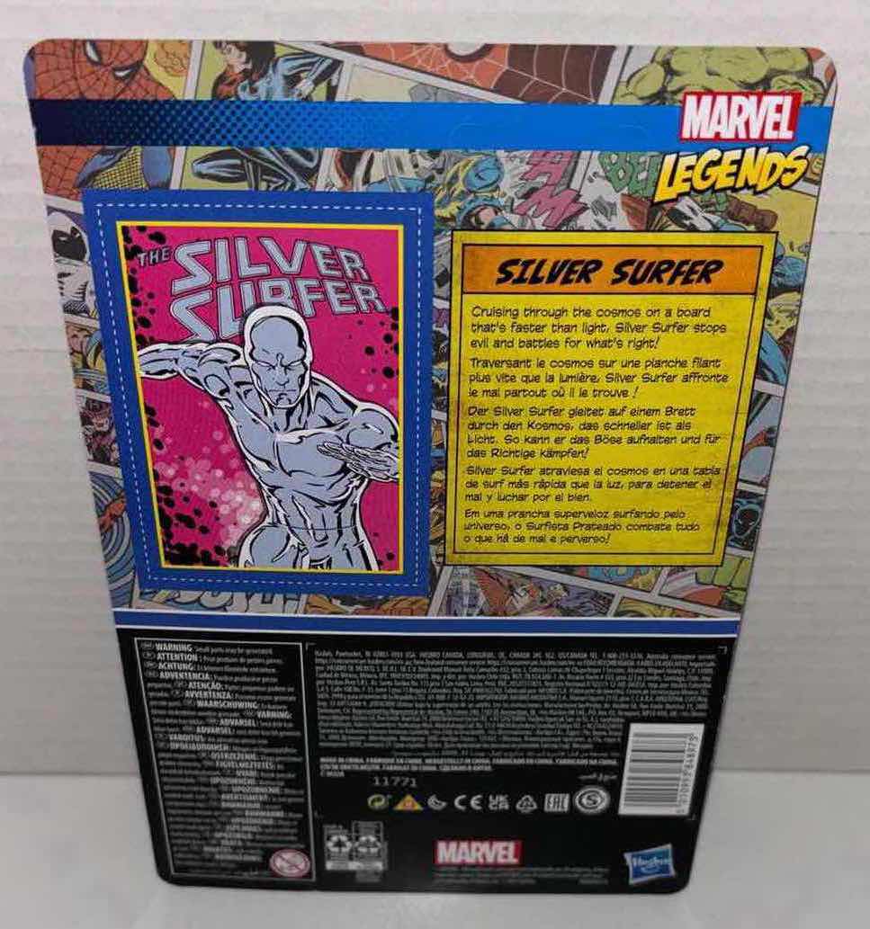 Photo 3 of NEW HASBRO KENNER MARVEL LEGENDS RETRO 3.75” ACTION FIGURE, “THE SILVER SURFER”