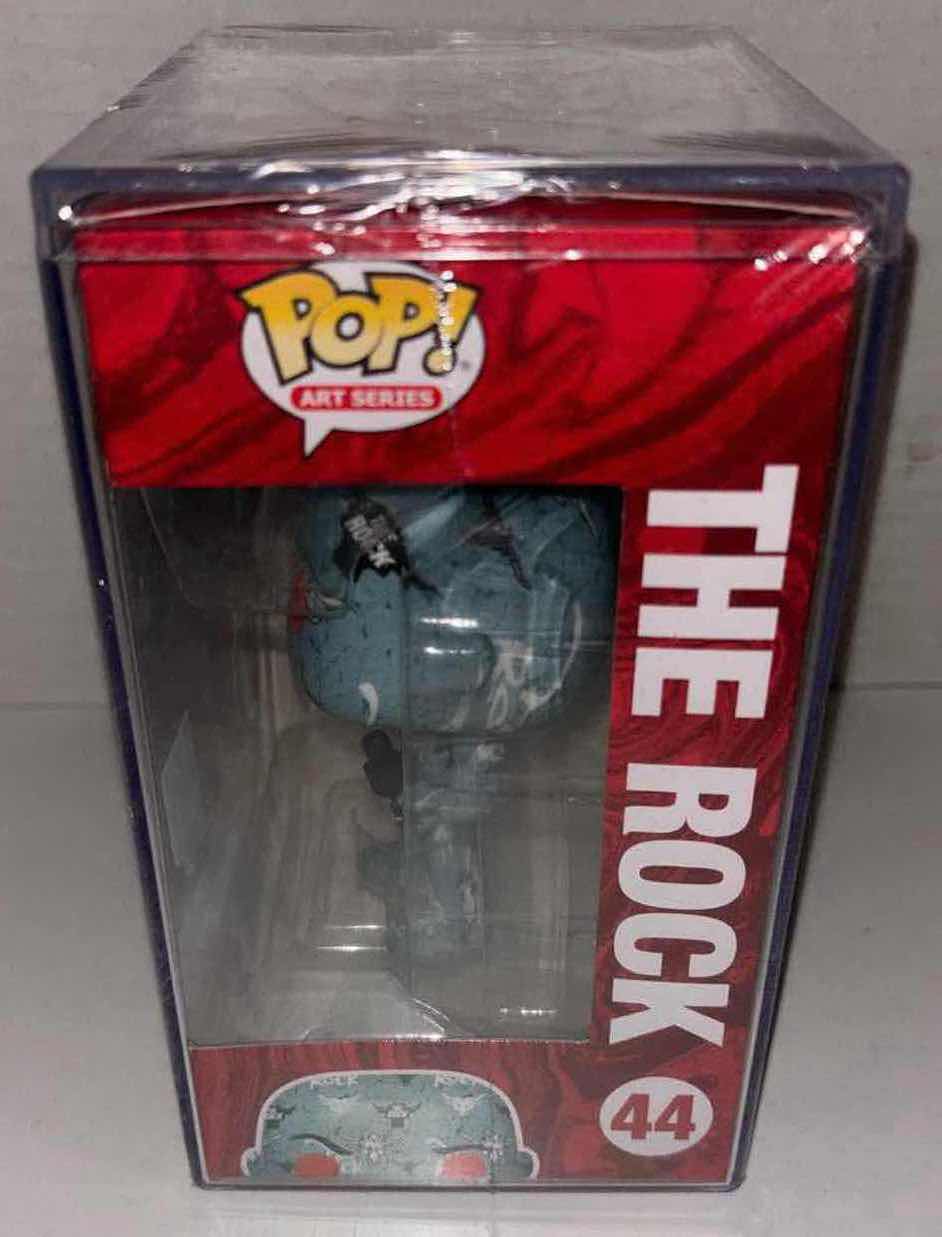 Photo 5 of NEW FUNKO POP! ART SERIES EXCLUSIVE VINYL FIGURE, #44 WWE THE ROCK (W CLEAR HARD PROTECTOR BOX)