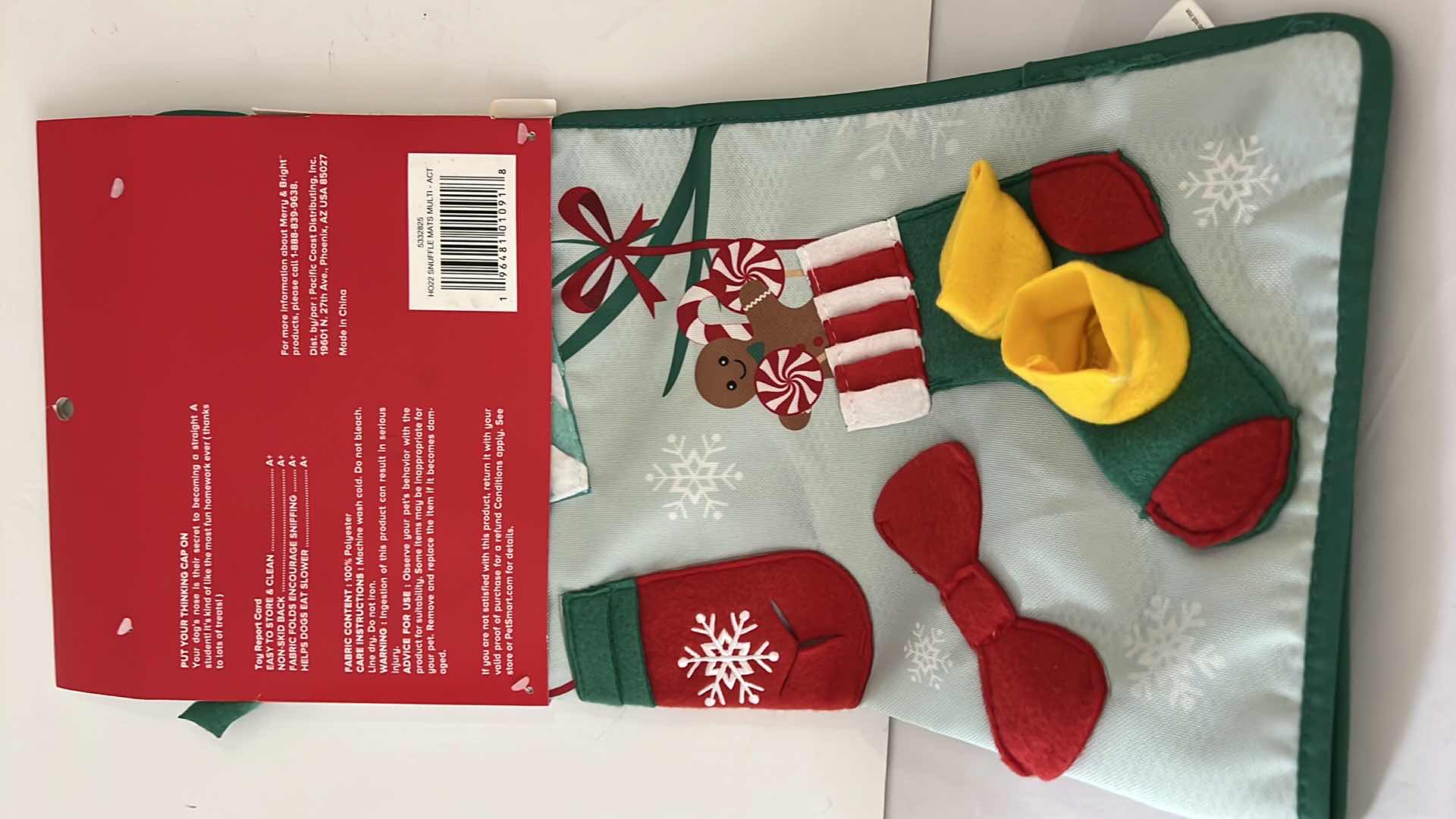 Photo 3 of 2-MERRY & BRIGHT FORAGING PUZZLE MAT DOG TOY