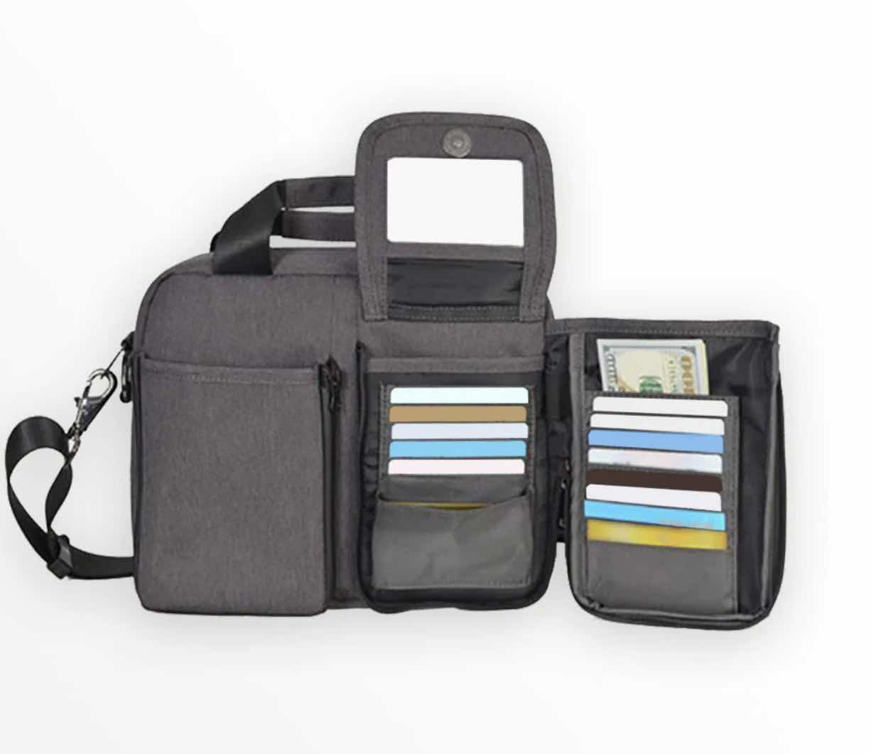 Photo 1 of NEW KANGALIFE “GREY” NYLON TRAVELER MESSENGER BAG #3501