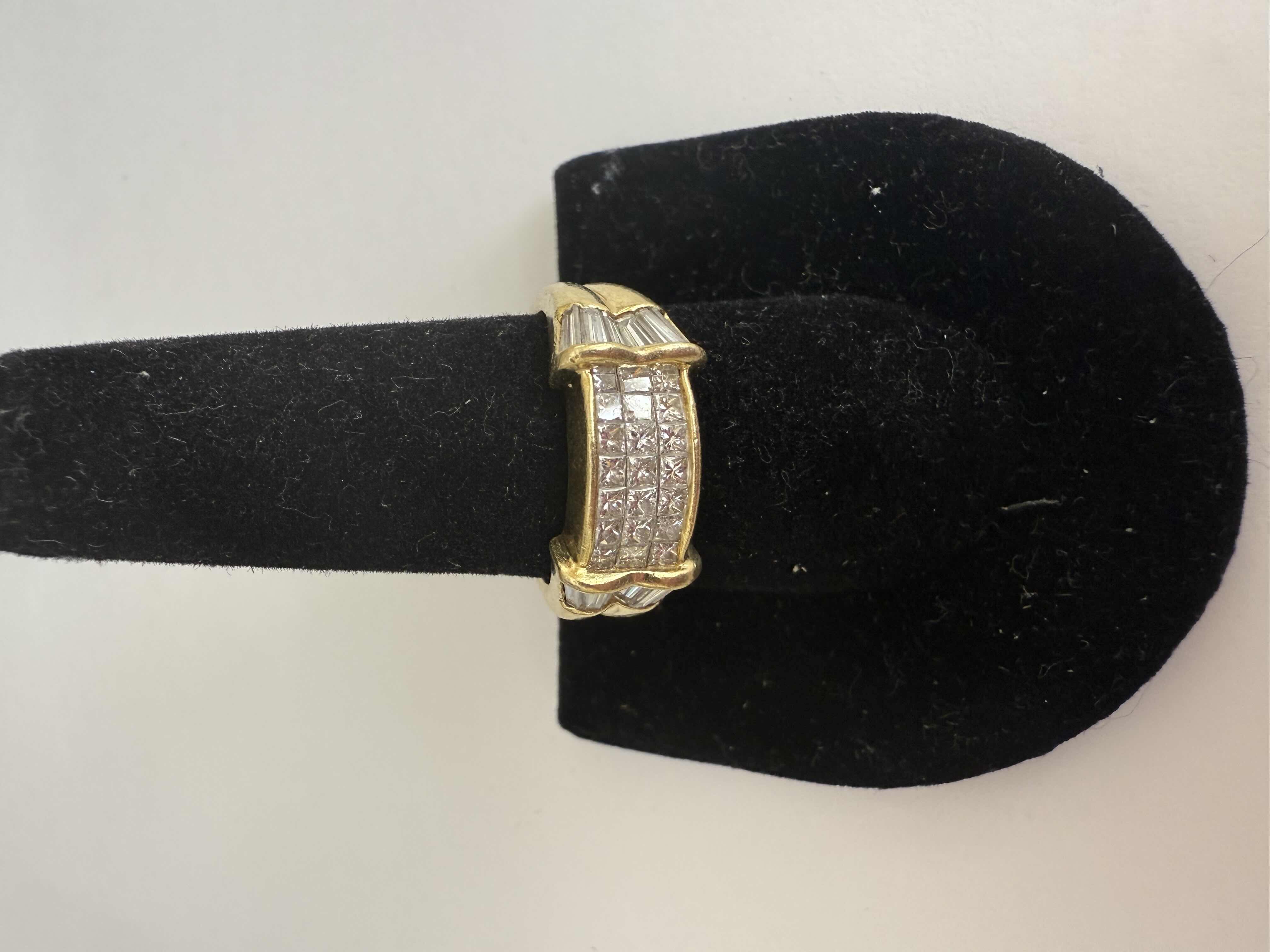 Photo 1 of 18K YELLOW GOLD W 2.80 DIAMOND RING W INSURANCE APPRAISAL (APPROX SIZE 6/7) TTL GRAMS 8.95 ITEM #2009 