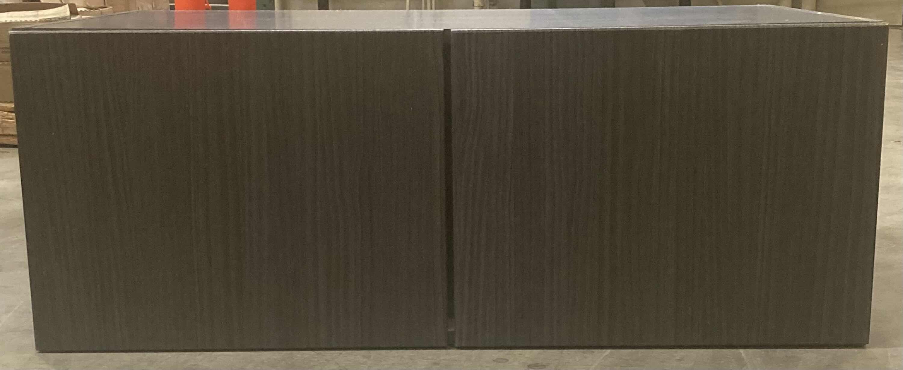 Photo 1 of LEEDO LINEA BLACK LAMINATE FINISH 2 DOOR WALL CABINET 39” X 24.75 H15”