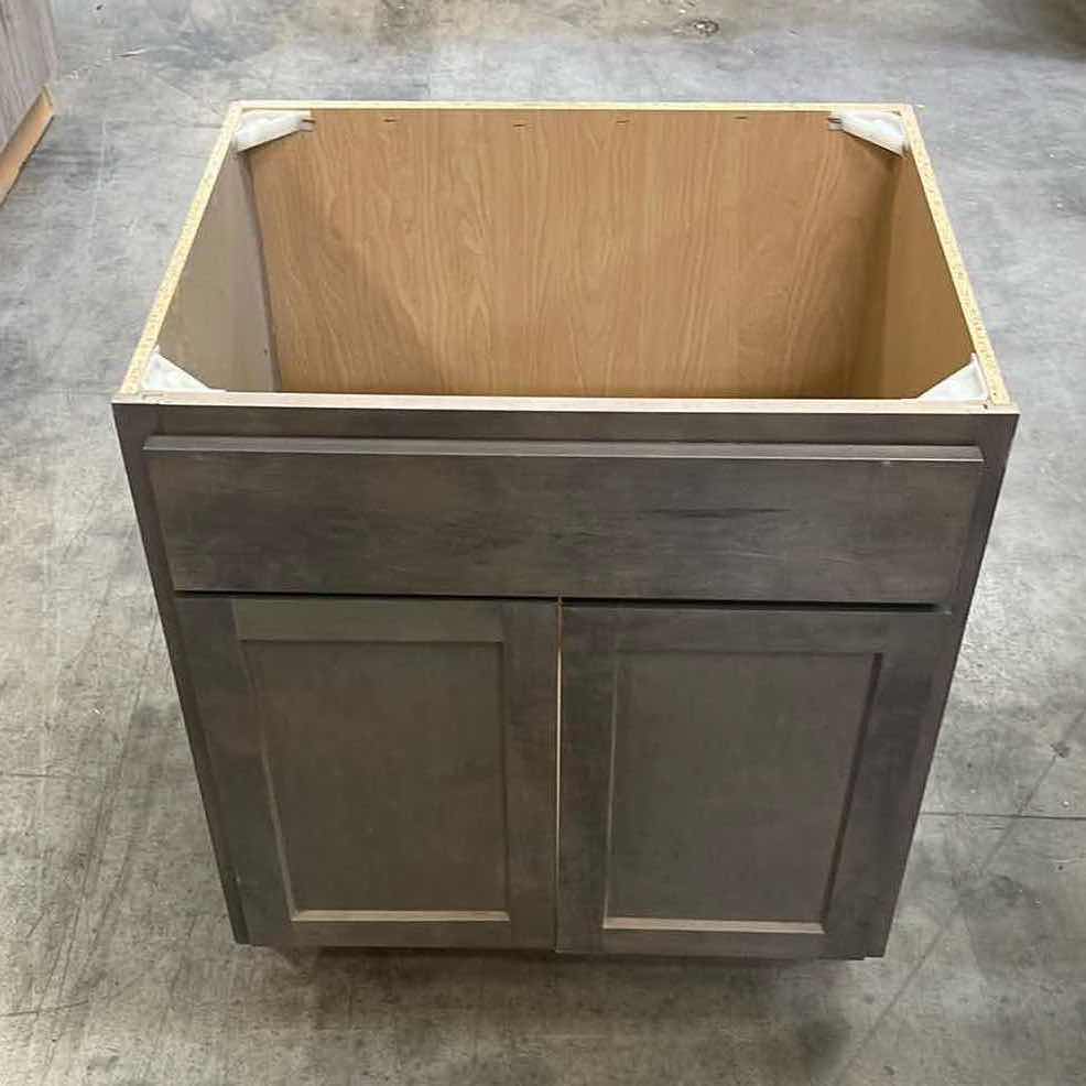 Photo 2 of LEEDO HARTFORD SHAKER ASH 2 DOOR VANITY SINK BASE CABINET 27” X 21 H31”