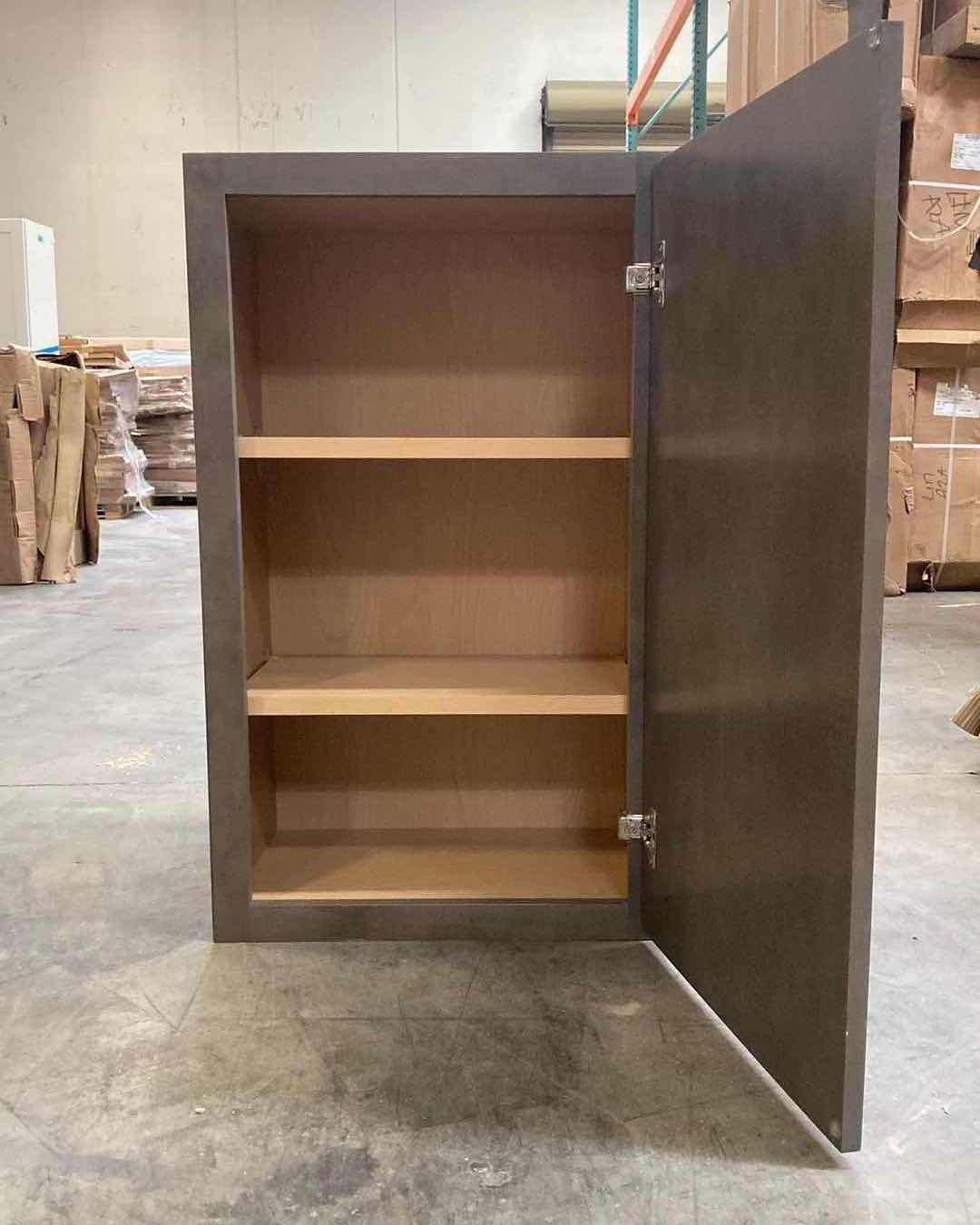 Photo 2 of LEEDO PLANO ASH 1 DOOR 2 SHELF WALL CABINET 18” X 12 H30