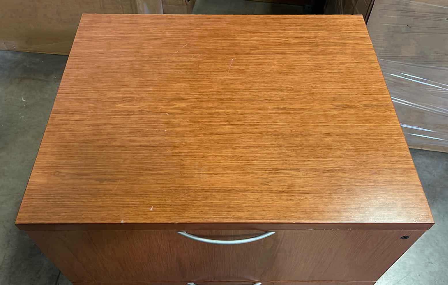 Photo 3 of KNOLL REFF CHERRY FINISH 2 DRAWER FILING CABINET 30” X 24” H29.5”