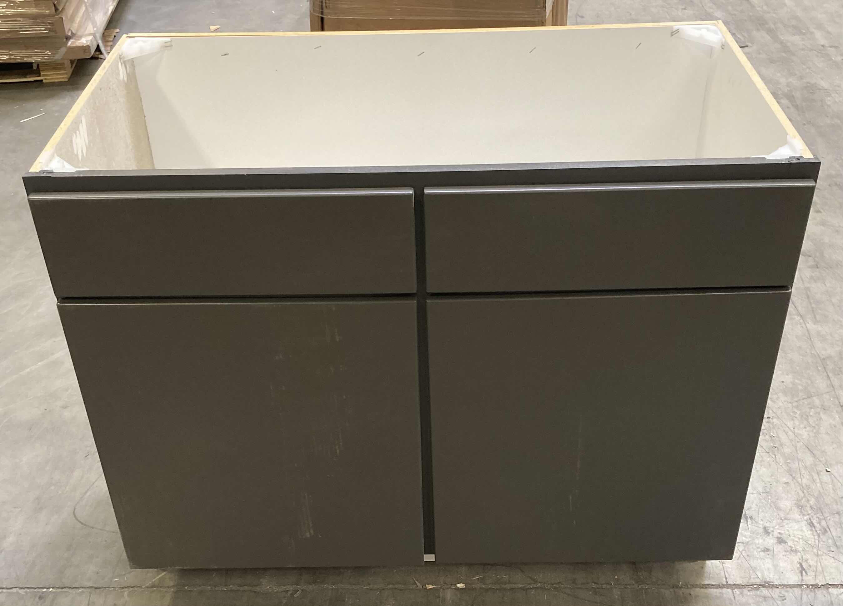 Photo 2 of LEEDO MIDWAY WHITE GRAPHITE 2 DOOR VANITY SINK BASE 39” X 21” H31.5”