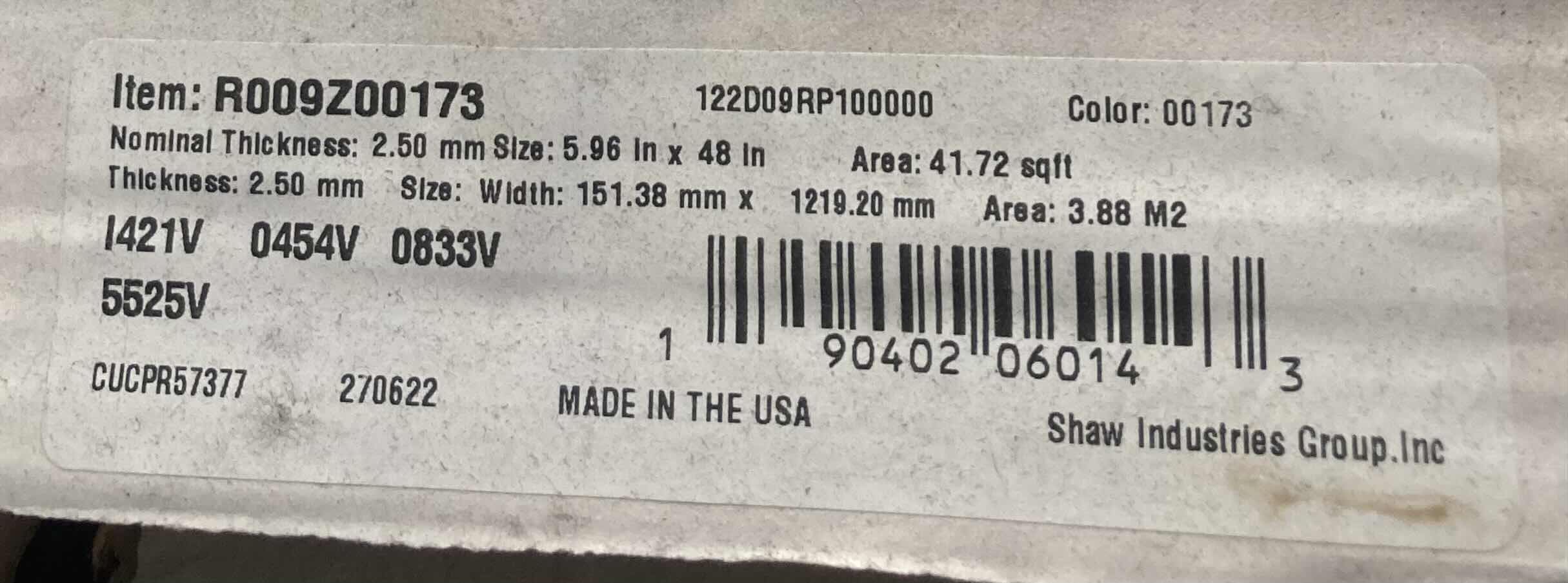 Photo 3 of SHAW MONTPELIER OAK WOOD FINISH GLUE DOWN VINYL PLANK FLOORING 5.96” X 48” (41.72SQFT PER CASE/39CASES APROX 1,627.08SQFT TOTAL) READ NOTES