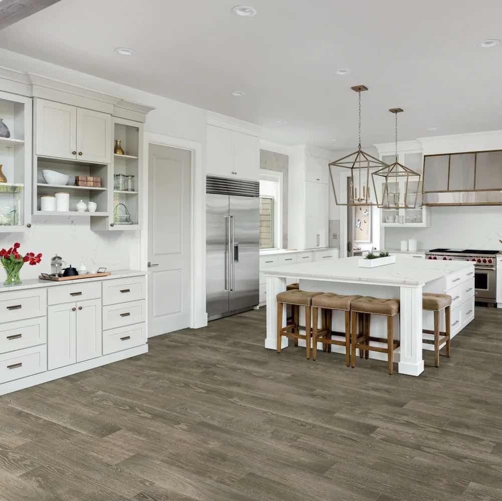 Photo 2 of DALTILE REVOTILE TOASTED BROWN WOOD FINISH SNAP IN CLICK PORCELAIN TILE 6” X 24” (10.20SQFT PER CASE/26CASES APPROX 265.2SQFT TOTAL) READ NOTES